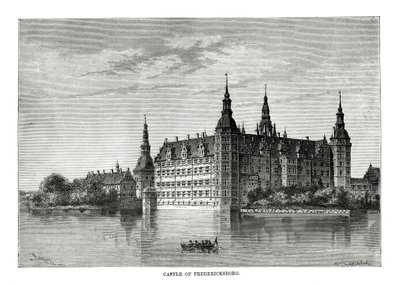 Frederiksborgin linna, Kööpenhamina, Tanska, 1879 tekijältä C. Laplante