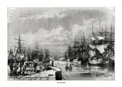 Le Havre, Normandia, Pohjois-Ranska, 1879 tekijältä C. Laplante