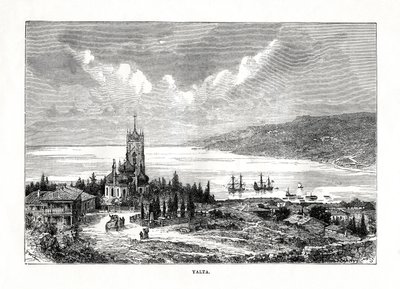 Jalta, Etelä-Ukraina, 1879. tekijältä C. Laplante