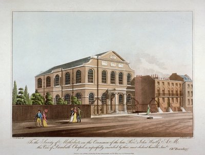 Metodistikappeli Lambethissa, Lontoossa, 1816. tekijältä C Rosenberg