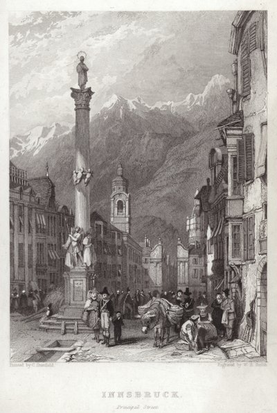 Pääkatu Innsbruckissa tekijältä C. Stanfield