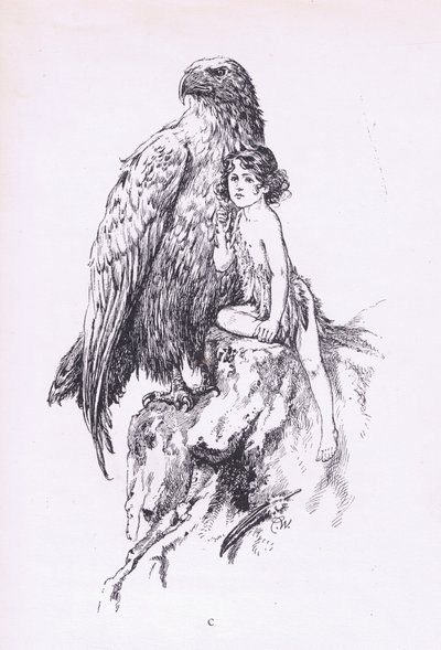 Piika ja kotka, The Child of the Air -pub.by Duckworth tekijältä C. Wilhelm