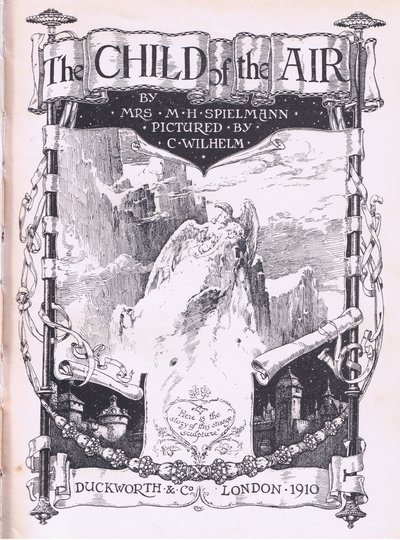 Otsikkosivun suunnittelu, The Child of the Air -pub.by Duckworth tekijältä C. Wilhelm