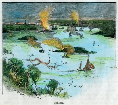 Sydney, Uusi Etelä-Wales, Australia, 1885. tekijältä C. Wilkinson