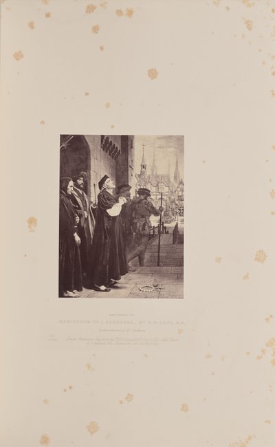 L. Saundersin marttyyrikuolema, kirjoittanut C.W. Cope, R.A. tekijältä Caldesi and Montecchi