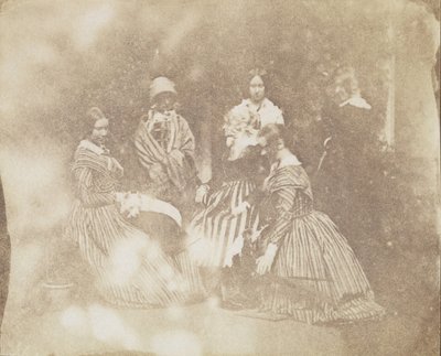 34. Taiteelliset ryhmät eri asennoissa, n. 1845. tekijältä Calvert Jones