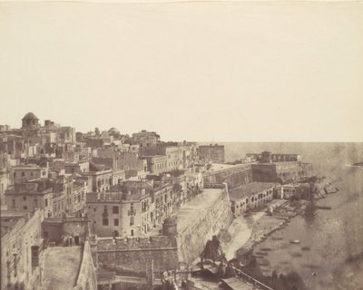 Vallettan satama, Malta, 1850-luku. tekijältä Calvert Jones