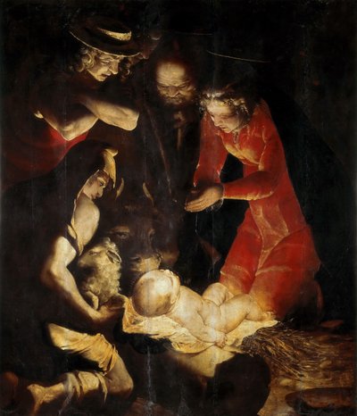 Paimenten palvonta, 1550. tekijältä Cambiaso