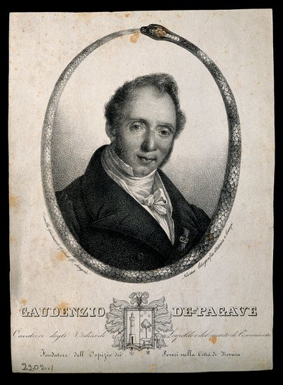 Gaudenzio de Pagave. C. Gandolfin litografia. tekijältä Camilla Guiscardi