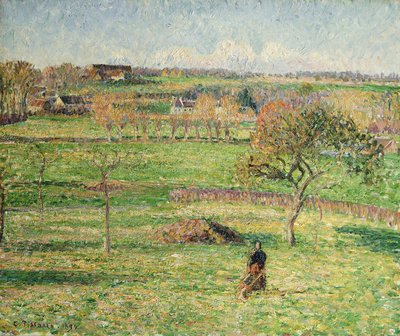 Bazincourt Prairie, syksy; Bazincourt Meadows, syksy, 1894 tekijältä Camille Jacob Pissarro