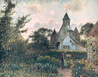 Knocken kirkko, 1894 tekijältä Camille Jacob Pissarro