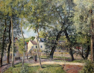 Maisema Osnyssa lähellä juomakaukaloa, 1883 tekijältä Camille Jacob Pissarro
