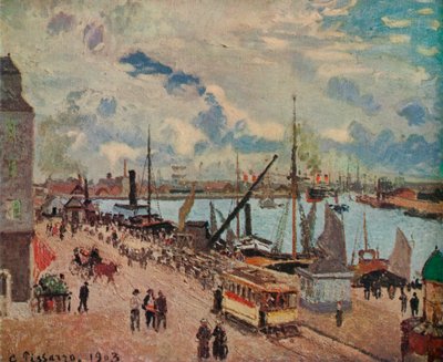 Le Havren ulkosatama, 1903 tekijältä Camille Jacob Pissarro