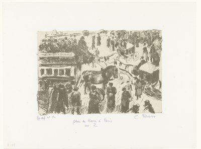 Place du Havre Place du Havre Pariisissa Z:lla (otsikko esineessä) tekijältä Camille Jacob Pissarro
