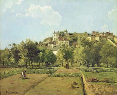 Pontoise eli Eremitaasin puutarhat, Pontoise, 1867. tekijältä Camille Jacob Pissarro