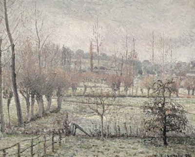 Lumivaikutus Eragnyssä, 1894 tekijältä Camille Jacob Pissarro