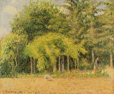 Eragnyn lehtimaja, 1893 tekijältä Camille Jacob Pissarro
