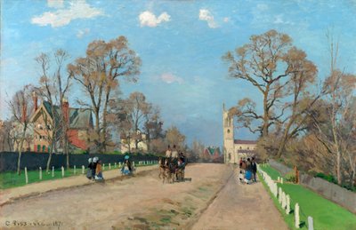 The Avenue, Sydenham, 1871 tekijältä Camille Jacob Pissarro