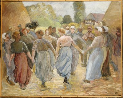 The Circle, noin 1884 tekijältä Camille Jacob Pissarro