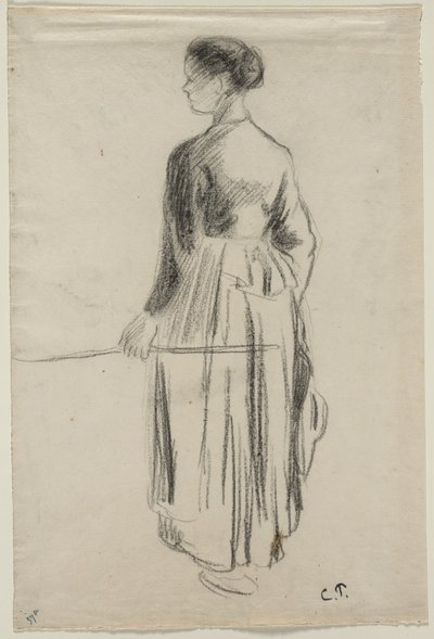 Lehmänpaimentar, Eragny, 1886. tekijältä Camille Jacob Pissarro