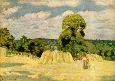 Sadonkorjuu, 1876, 1939. tekijältä Camille Jacob Pissarro