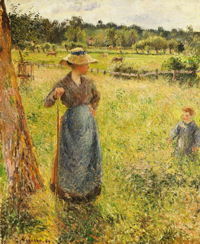 Heinäntekijä, 1884 tekijältä Camille Jacob Pissarro