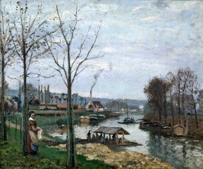 Pesula, Port Marly, 1872. tekijältä Camille Jacob Pissarro