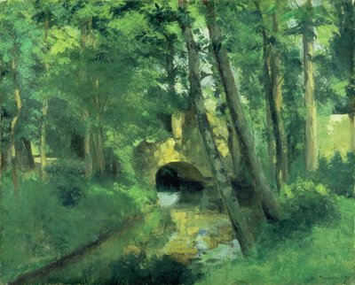 Pieni silta, Pontoise, 1875 tekijältä Camille Jacob Pissarro