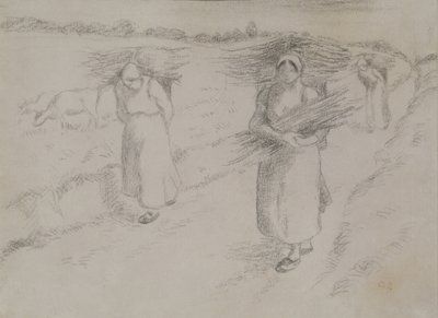 The Twig Gatherers, noin 1896 tekijältä Camille Jacob Pissarro