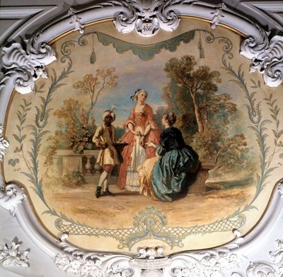 Maistelija Camille Roqueplanin (1803-1855) Chantillyn maalauksen puistossa 1800-luvun su. 0,97 x 1,14 m Chantilly, museokonde tekijältä Camille Joseph Etienne Roqueplan