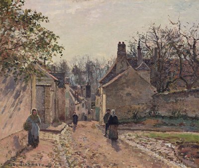 Village Street, Louveciennes tekijältä Camille Pissarro