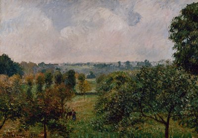 Sateen jälkeen, syksy, Eragny tekijältä Camille Pissarro