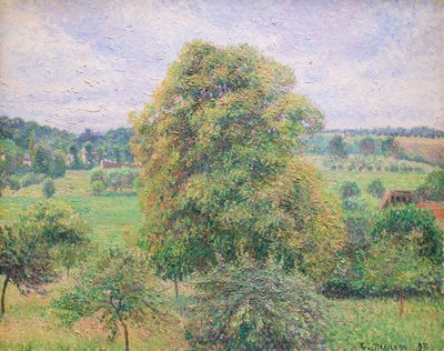 Iso pähkinäpuu Eragnyssa tekijältä Camille Pissarro