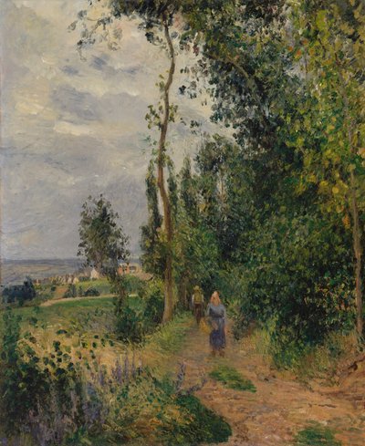 Côte des Grouettes, lähellä Pontoisea, luultavasti 1878. tekijältä Camille Jacob Pissarro