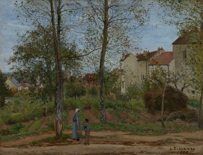 Taloja Bougivalissa tekijältä Camille Jacob Pissarro