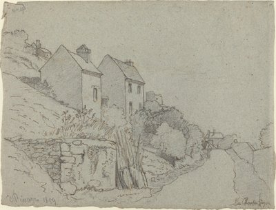 Taloja tien varrella tekijältä Camille Pissarro