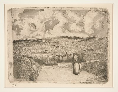 La Femme sur la route (Nainen tiellä) tekijältä Camille Pissarro