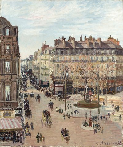 Rue Saint-Honoré tekijältä Camille Pissarro