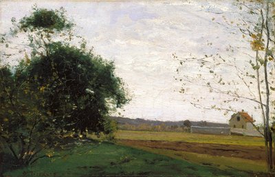 Maisema (öljy kankaalle) tekijältä Camille Pissarro
