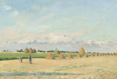 Maisema, Ile de France, 1873. tekijältä Camille Pissarro
