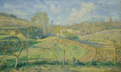 Maaliskuu Sun, Pontoise tekijältä Camille Pissarro