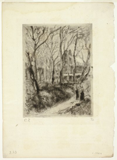 Polku Pontoisessa tekijältä Camille Pissarro