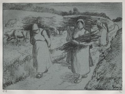 Talonpojat kantavat peppuja tekijältä Camille Pissarro