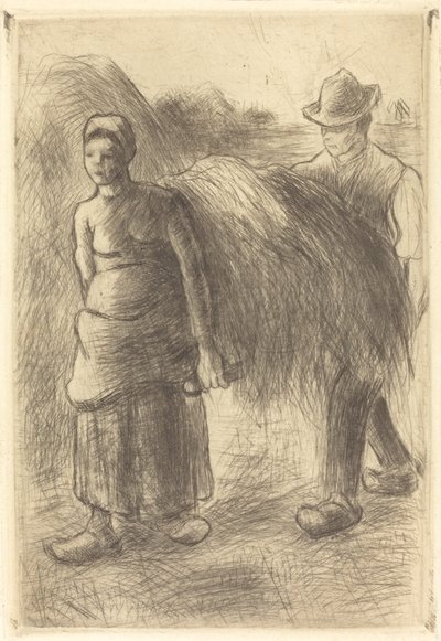 Heinää kantavat talonpojat Heinää kantavat talonpojat, 1900. tekijältä Camille Pissarro
