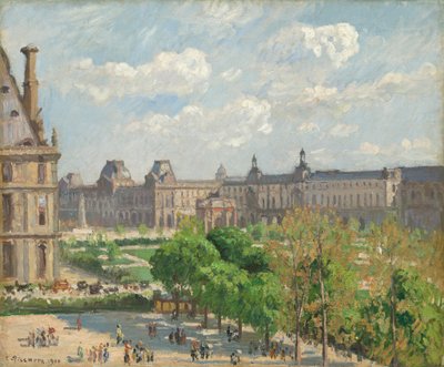 Place du Carrousel, Pariisi, 1900. tekijältä Camille Pissarro