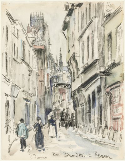 Rue Damiette, Rouen tekijältä Camille Pissarro