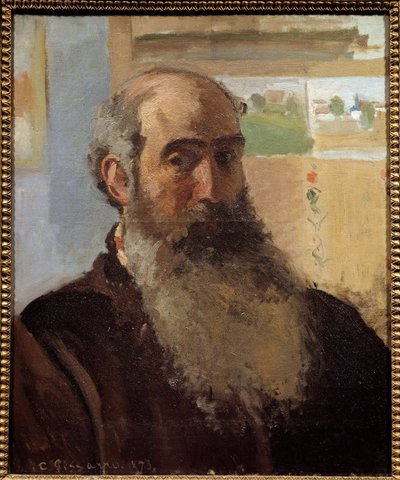 Camille Pissarron (1830-1903) omakuvamaalaus 1873 su. 0,56x0,46 m Pariisi, musee d