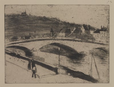 Kivisilta Rouenissa tekijältä Camille Jacob Pissarro