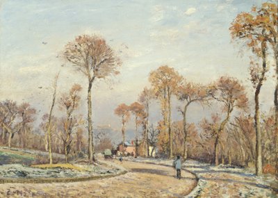 Tie Versaillesiin, Louveciennes: Morning Frost tekijältä Camille Jacob Pissarro