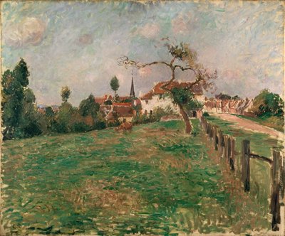 Eragnyn kylä, 1885 tekijältä Camille Pissarro